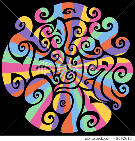 A HAPPY NEW YEAR 2015 "Psychedelic (Circle)" 8962613