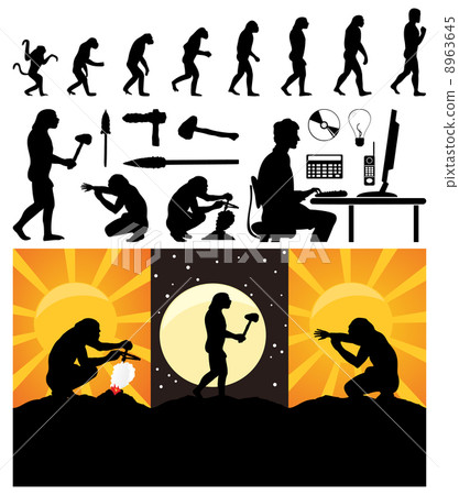 Evolution of the person 8963645