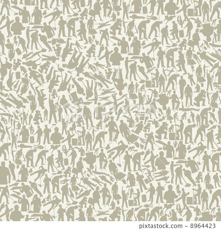 Workers a background 8964423