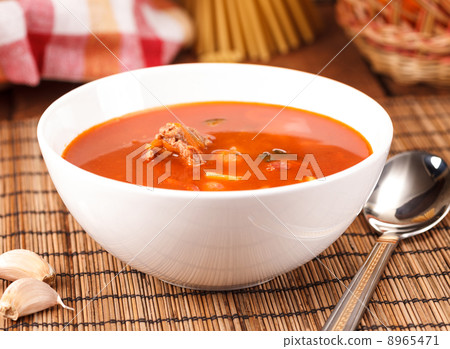 soup on table soup on table 8965471