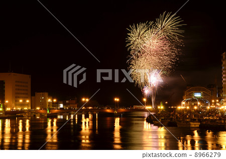Hokkaido Kushiro City Shinkai Bridge Kushiro Ponpaku Fireworks Hokkaido Kushiro City Shinkai Bridge Kushiro Ponpaku Fireworks 8966279
