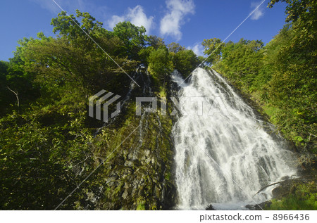 Waterfall of Oshinkosin in Shari-cho, Hokkaido Waterfall of Oshinkosin in Shari-cho, Hokkaido 8966436