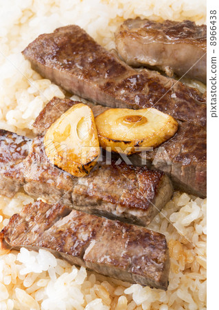 Rice bowl with steak 8966438