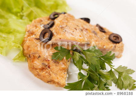 meat with olive meat with olive 8968188