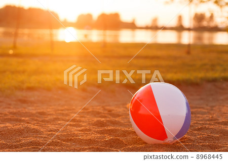 ball on the beach ball on the beach 8968445