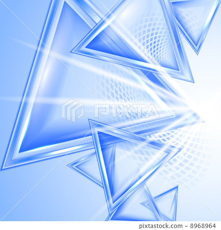 Blue abstract background with triangles. - Stock Illustration [8968964 ...