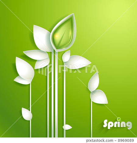 Abstract paper plants Abstract paper plants 8969089