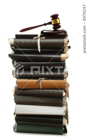 Paper folders and gavel 8970247