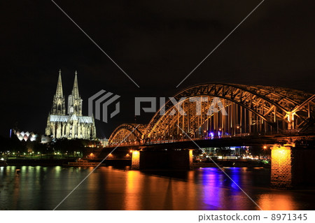 Cologne night view 8971345