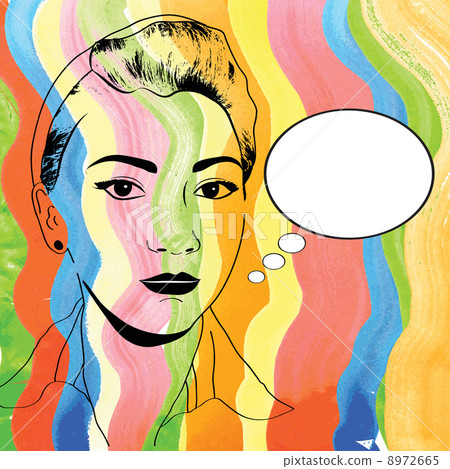 vintage pop art girl vintage pop art girl 8972665