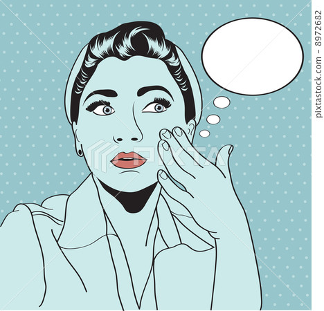 vintage pop art girl 8972682