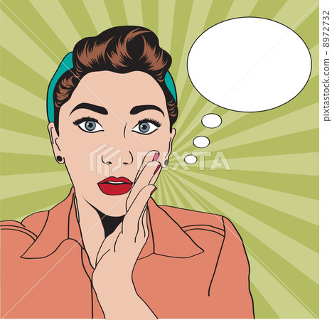 vintage pop art girl 8972732