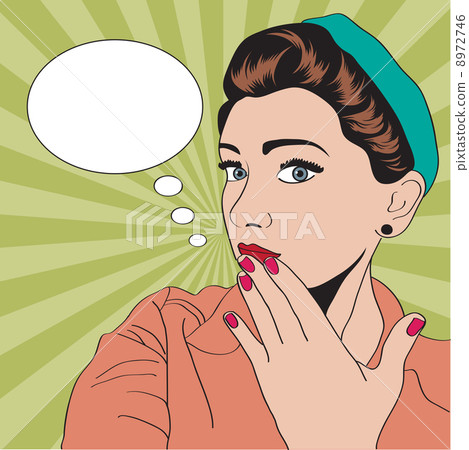 vintage pop art girl 8972746