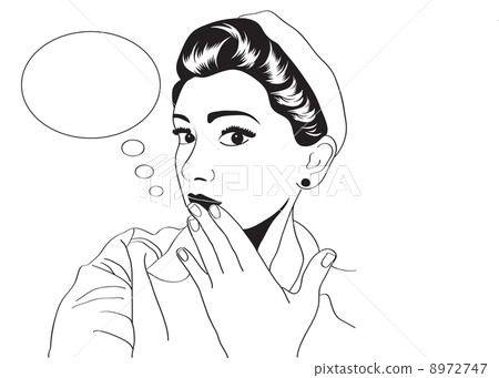 vintage pop art girl 8972747