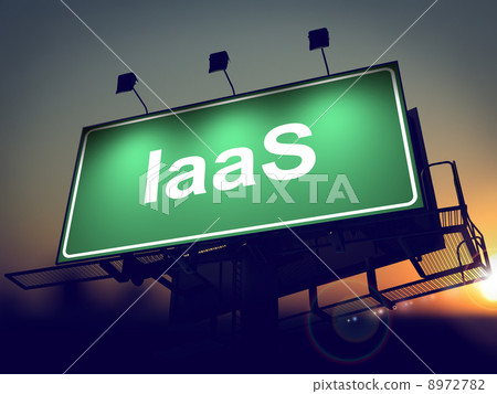 IAAS - Billboard on the Sunrise Background. 8972782