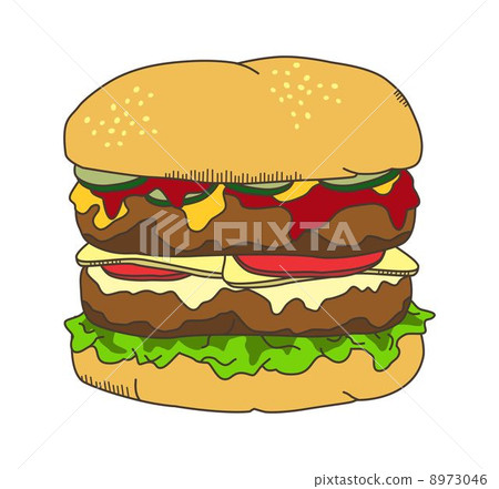 burger food illustration burger food illustration 8973046