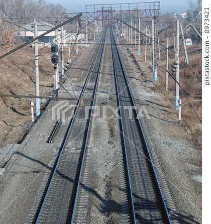 railroad metal track 8973421