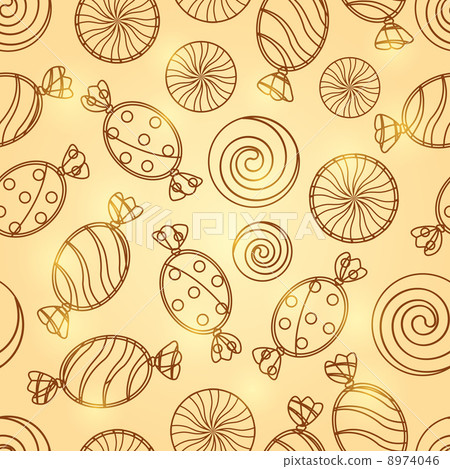 Candy Silholuette Seamless Pattern Candy Silholuette Seamless Pattern 8974046