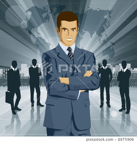 Vector Businessman In Suit Vector Businessman In Suit 8975906