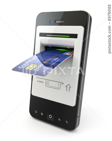 Mobile banking. Mobile phone as atm and credit card. Mobile banking. Mobile phone as atm and credit card. 8976088