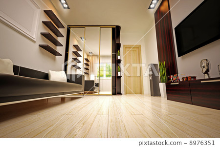 Modern living room Modern living room 8976351