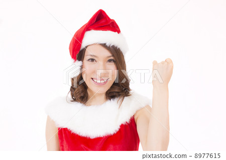 聖誕老人女孩構成膽量 8977615