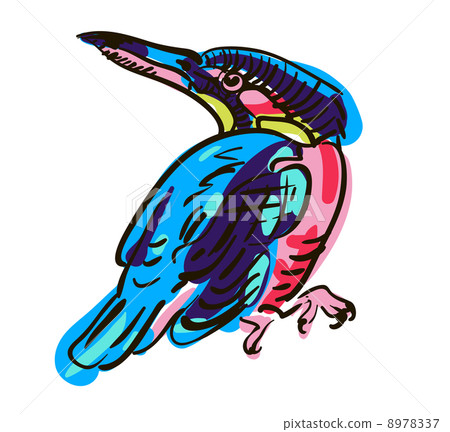 Vector drawing of the bird Vector drawing of the bird 8978337
