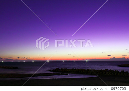 Sunset in the sea 8979703