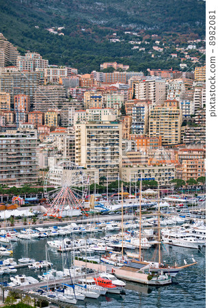 Monaco Harbour, Monte Carlo, view. Monaco Harbour, Monte Carlo, view. 8982081