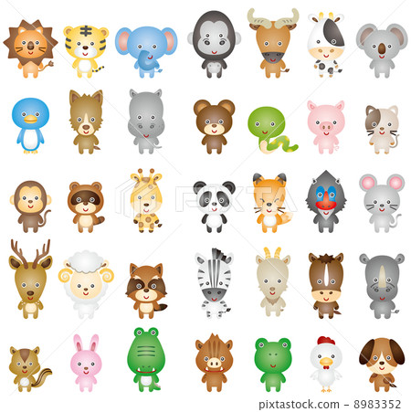 動物獅子大象 動物獅子大象 8983352