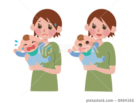 A woman holding a baby 8984168