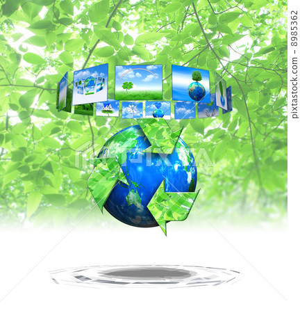 Eco environment exhibition board and earth recycling Eco environment exhibition board and earth recycling 8985362