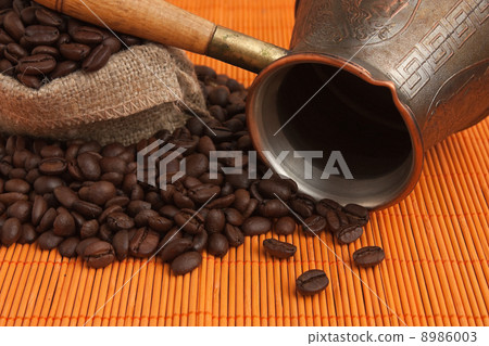coffee beans and coffee maker coffee beans and coffee maker 8986003