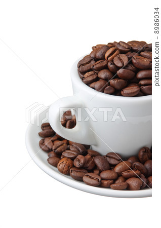 coffee beans in a cup coffee beans in a cup 8986034