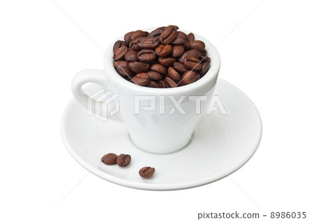 coffee beans in a cup coffee beans in a cup 8986035