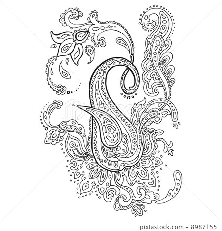 Paisley. Ethnic ornament.  8987155