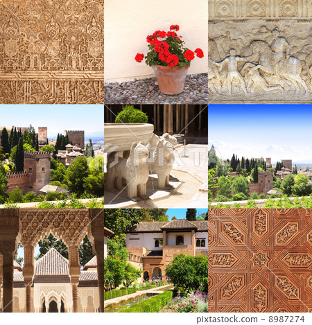 Famous Alhambra Castle, Spain 8987274