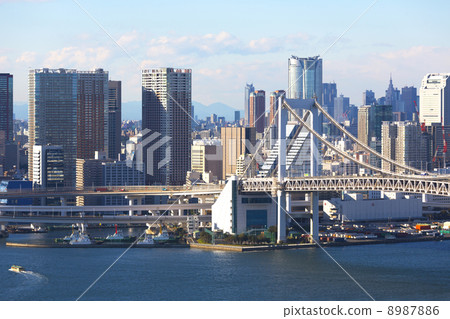 東京城市摩天大樓圖像（摩天大樓摩天大樓組的視圖） 8987886