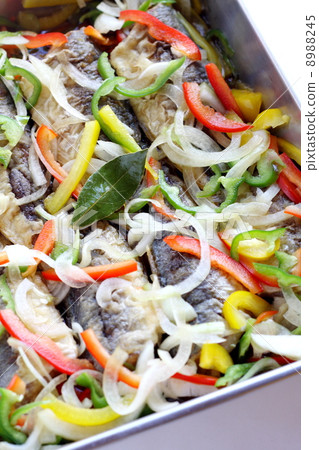 Nanban pickled mackerel Nanban pickled mackerel 8988245