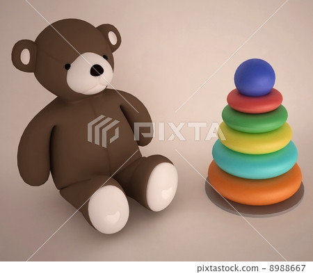 Classic teddybear and baby pyramid Classic teddybear and baby pyramid 8988667
