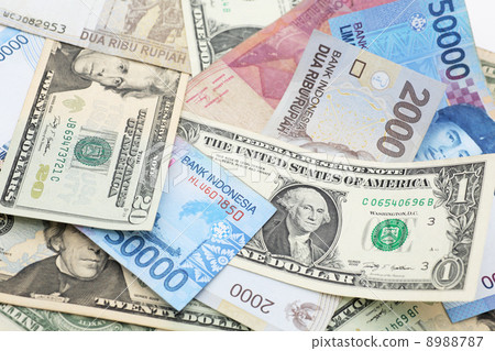 Dollars And Rupiah Overseas Bills Stock Photo 8988787 Pixta Dollars And Rupiah Overseas Bills