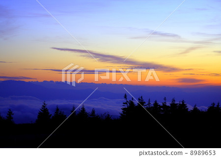 Zao echo line at dusk 8989653