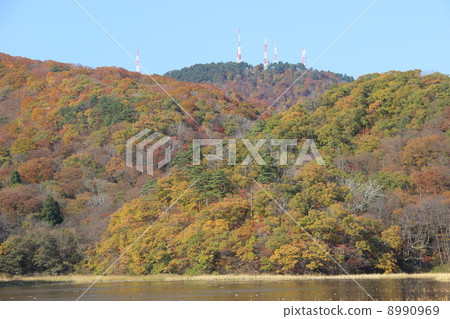 Takayama mountain which you desire from Oyama Koike Takayama mountain which you desire from Oyama Koike 8990969