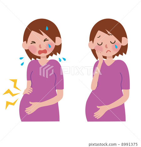 Facial expression of pregnant women 8991375