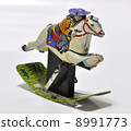 Tinplate cowboy Japanese made toy in the 1950s 8991773