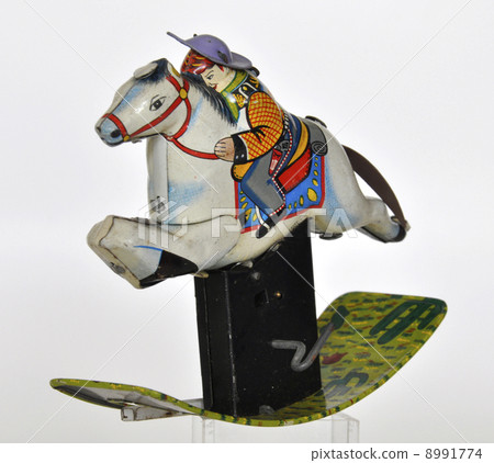 Tinplate cowboy Japanese made toy in the 1950s 8991774
