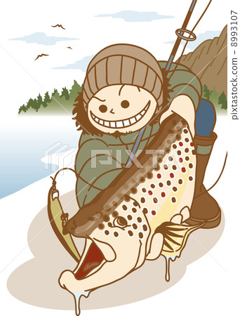 矢量 釣魚 人 8993107