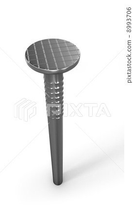 Hammered nails isolated on white Hammered nails isolated on white 8993706