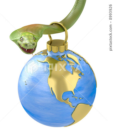 Christmas bauble hanging on cobra, America part 8993926