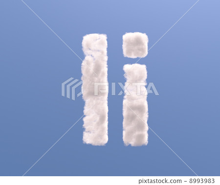 Letter I cloud shape Letter I cloud shape 8993983